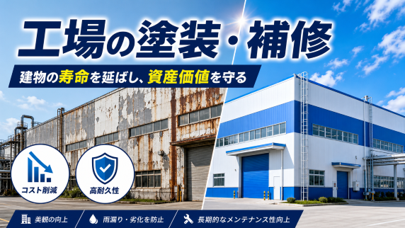 工場の塗装・補修で長寿命化