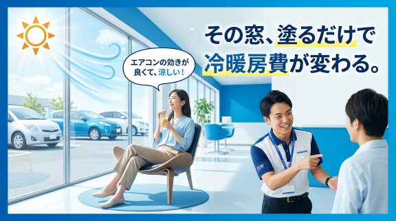 窓ガラスコーティング　熱中症対策