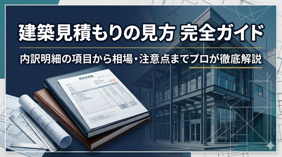 建築工事　見積もりの見方