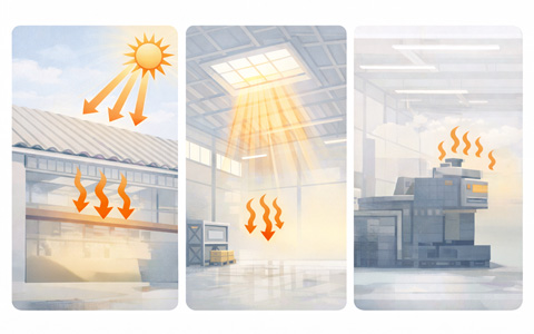 工場倉庫の暑さ対策