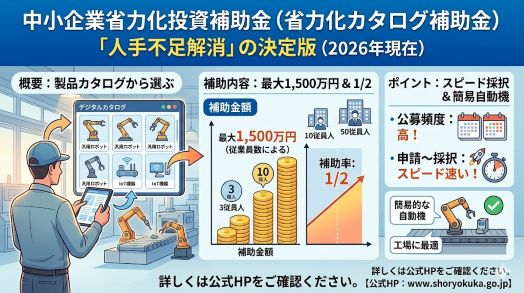 2026　補助金　中小企業省力化投資補助金