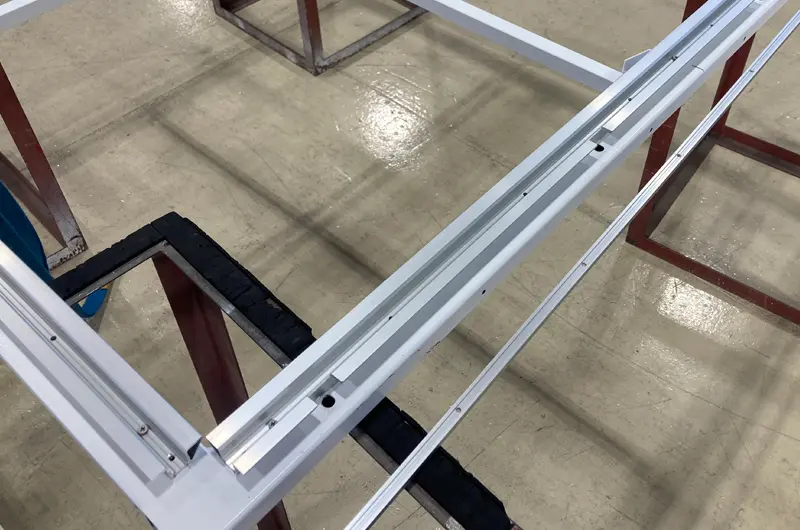 シートクランプ取付の様子2