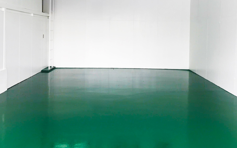 床塗装(緑)