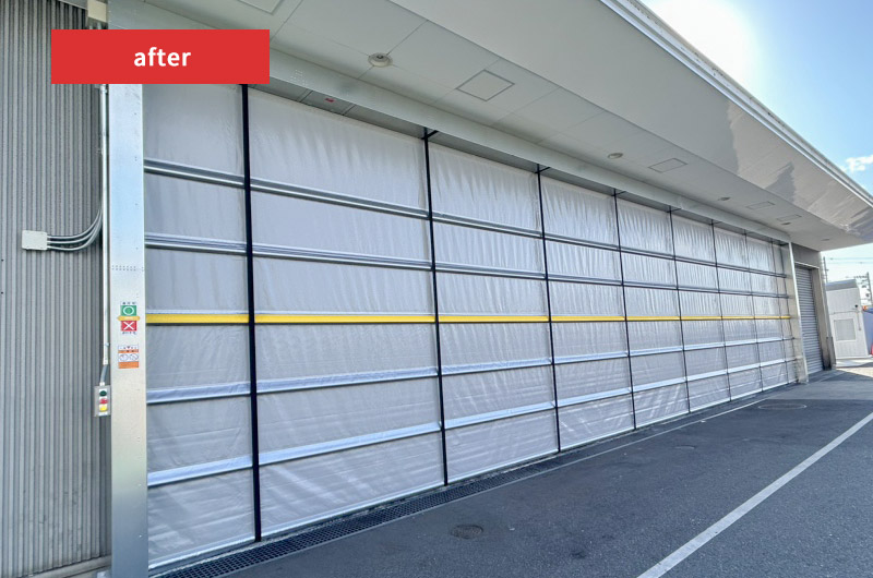 トヨタカローラ名古屋整備室空調・シャッター工事実績写真05