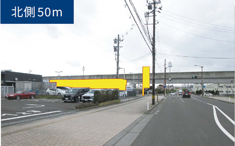 遠方からの看板の視認性