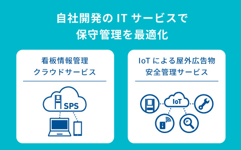 自社開発サービスで保守管理も最適化