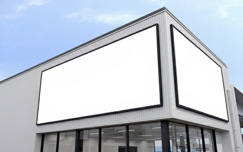 壁面看板の撤去