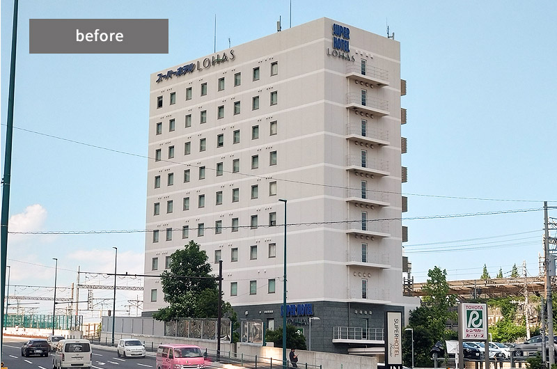 スーパーホテル看板リブランド工事実績写真04