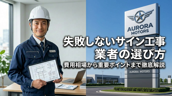 サイン工事　業者