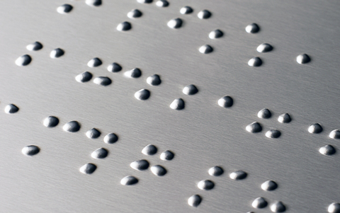 点字案内板（プレス点字）