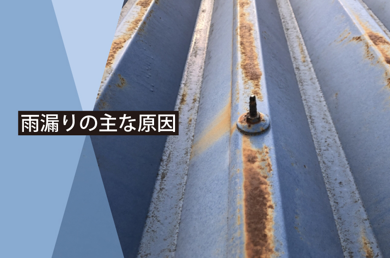 工場倉庫ならではの雨漏り原因